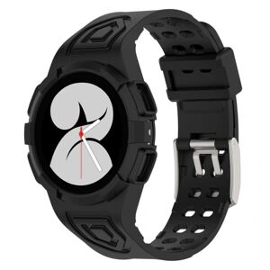 Generic Samsung Galaxy Watch 4 (44mm) integreret urrem og cover - Sort Black