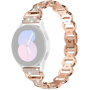 Generic Rhinestone décor watch strap for Samsung Galaxy Watch 5 / 4 - Ro Pink