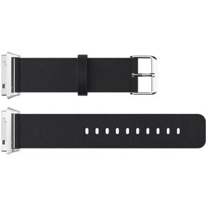 Generic Fitbit Ionic læderrem - Sort Black