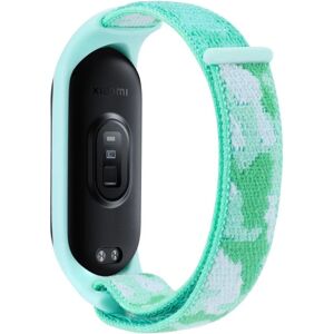 Generic Xiaomi Mi Band 7 / 6 / 5 nylon camouflage watch strap - Light Gr Green