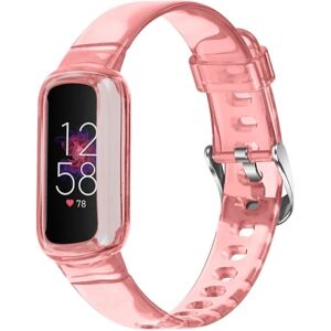 Generic Fitbit Luxe milanese urrem i pletfrit stål - Gennemsigtig Pink Pink