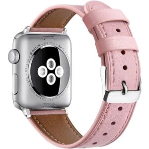 Generic Apple Watch (41 mm) urrem af ægte okselæder i øverste lag - Lyse Pink