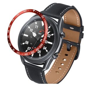 Generic Samsung Galaxy Watch 3 (45mm) holdbar dial bezel - rød / hvid Le Red
