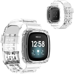 Generic Fitbit Versa 3 / Sense transparent silikone rem - transparent Transparent