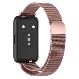 Generic Huawei Band 7 simple stainless steel watch strap - Light Pink Pink