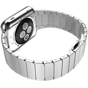 Generic Apple Watch 42mm rem med sommerfugl lukning - Sølv farvet Silver grey