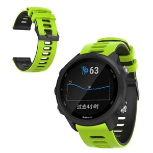 Generic Samsung Galaxy Watch (46mm) dobbelt farvet silikone rem - Lime / Green