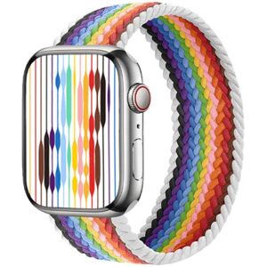 Floveme Holdbart og elastisk Apple Watch-armbånd 38mm/40mm/41mm Rainbow M