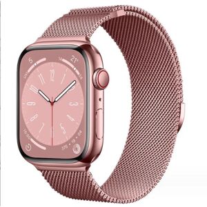 Milanese loop strop Til apple Watch band 44mm 40mm 45mm 49mm 41mm 38mm 42mm 44mm Armbånd iwatch Series 9 3 6 5 SE 7 8 Ultra 2 starlight - pink gold 38mm/40mm/41mm