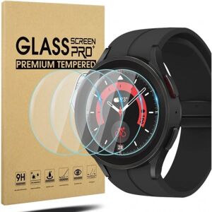 ExpressVaruhuset 2-PACK Samsung Galaxy Watch 5 Pro Hærdet glas 0,2 mm 9H Transparent