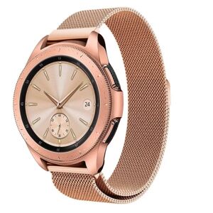 ExpressVaruhuset Universal Watch Band Milanese Loop 22mm - Rose Gold Black