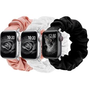3 pakker kompatibel med Apple Watch Band Scrunchies 38 mm klud