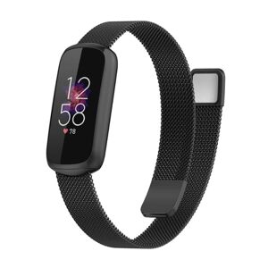 Milanese Loop Armbånd Fitbit Luxe Sort