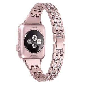Slim Bling Armbånd Apple Watch 41mm Series 9 Pink