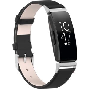 Læderarmbånd Fitbit Inspire/Inspire HR/Inspire 2 Sort