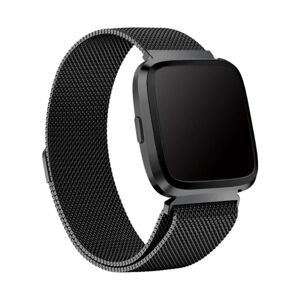 Milanese Loop Armbånd Fitbit Versa 3/Sense Black