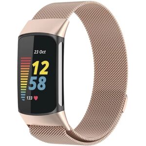 Milanese Loop Armbånd Fitbit Charge 6 Champagne Guld