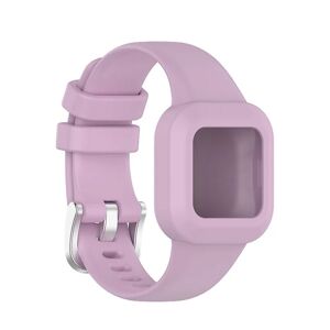 Urbånd i et stykke blødt silikone håndledsarmbånd Urbånd Kompatibel med Garmin Fit Jr3/vivofit Jr.3 Light Purple