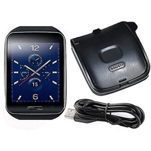 Erstatning til Samsung Galaxy Gear S Sm-r750 Smart Watch Oplader Usb Ladekabel Ledning Ledning Dock Data Sync Sort