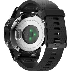 Rem til Garmin Fenix 5s / Fenix 5s Plus / Fenix 6s / Fenix 6s Pro, 20 mm bred Quick-Fit silikone urrem, flere farver (sort),