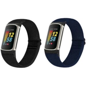 INF 2-Pack Sport Woven Urremme til Fitbit Charge5/6