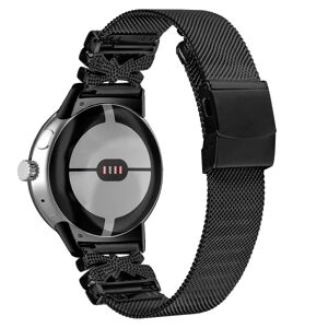 INF Urrem i rustfrit stål til Google Pixel Watch1/2 Sort