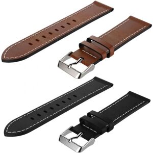 SKALO Læder Rem Samsung Watch 4 40mm - Vælg farve Brown