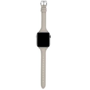 Megabilligt Læderarmbånd Apple Watch 38/40/41 1/2/3/4/5/6/7/Se Smalty Gray grå