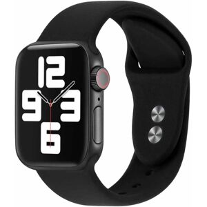 Megabilligt Apple Watch Kompatibel Armbånd 42/44/45/49 1-8/SE/Ultra silikone sort sort