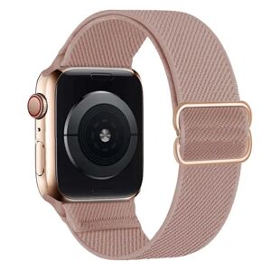 Megabilligt Apple Watch 42/44/45 Armbånd Nylon Pink Beige pink