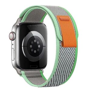 Velegnet til Trail Loop Strap til Apple Watch Band Ultra 8 7 6 5 3 Ur 49mm 45mm 40mm 44mm 41mm 42mm 38mm Nylon Correa Armbånd Iwatch Series Watch Green fruit green 42mm 44mm 45mm 49mm