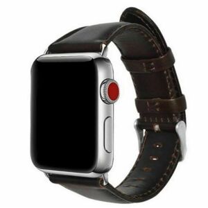 Teknikproffset Ur: Læderlignende rem til Apple Watch, 40mm, Mørkebrun
