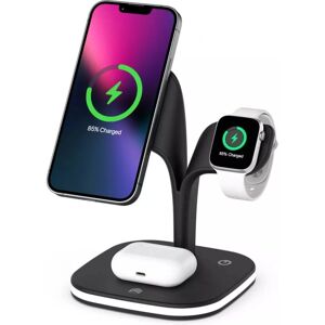 Ladestation til iPhone, Apple Watch & AirPods - Induktion Black