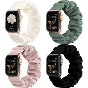 Kompatibel til Apple Watch Band Scrunchie 38mm 40mm 41mm 4stk 8 38mm/40mm/41mm-S