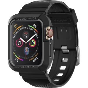 SPIGEN Armbånd Rugged Armor Pro Apple Watch 4/5/6/7/8/SE (44/45m Black