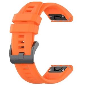 Til Garmin Fenix 3 Hr 26mm Silikone Sport Pure Color Watch Band Orange