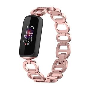 Til Fitbit Luxe Special Edition Metal Armbånd Watch Band LJR Pink