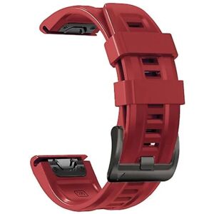 Til Garmin Approach S60 22mm Silikone Sport Pure Color Watch Band MHH Red