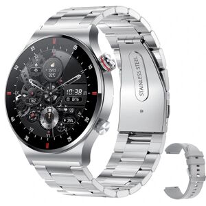 QW33 smart ur nyt Bluetooth call herre fuld berøringsskærm sport Bluetooth qw33 smart watch-AA Silver+Silver Three Plants