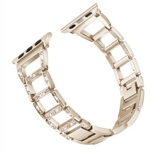 Bling-bånd til Apple Watch-bånd 42/44/45 mm Fashion Diamond Rustfrit stål Metal iWatch-rem til Apple Watch Series 8 7 6 5 4 3 2, 1