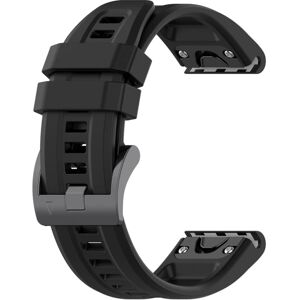 Silikonerem til Garmin Fenix 7S 20 mm - Sort