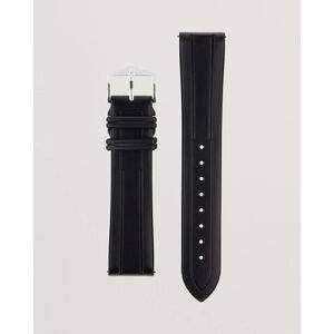 HIRSCH Hevea Rubber Watch Strap Black men 18MM Sort