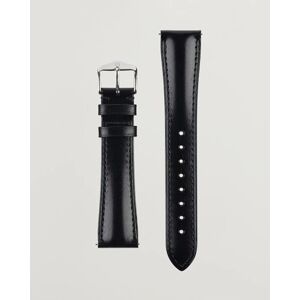 HIRSCH Siena Tuscan Leather Watch Strap Black men 20MM Sort