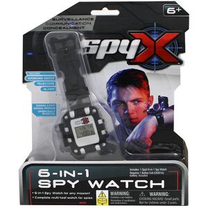 Spyx - 6-In-1 Spy Watch - Sort/sølv - Spyx - Onesize - Legetøj