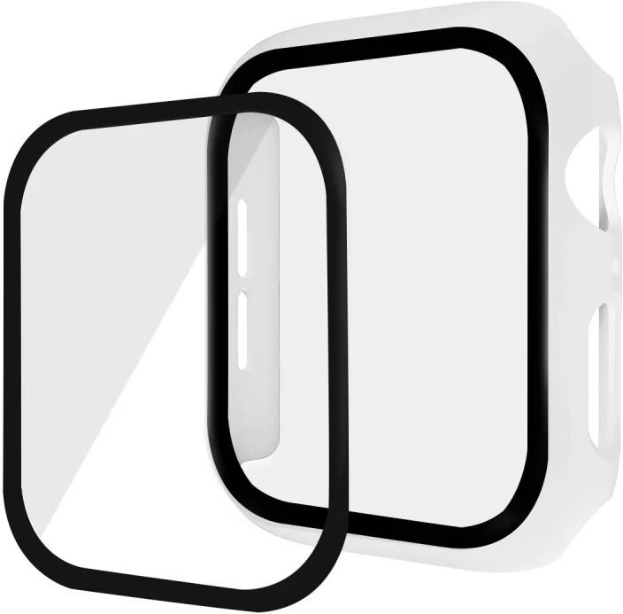 MOBILCOVERS.DK Apple Watch SE / 6 / 5 / 4 (40mm) 360° Skærm + Cover Beskyttelse - Hvid