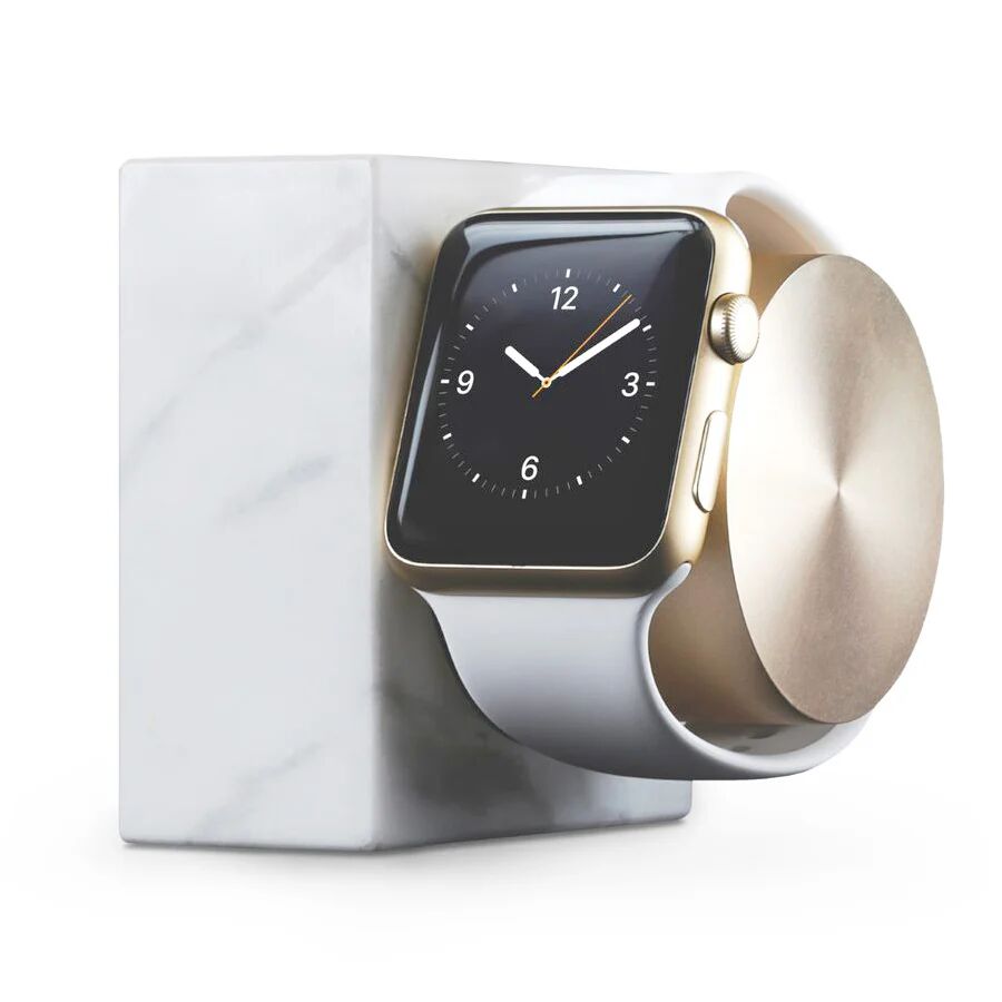 Native Union White Marble Dock Til Apple Watch