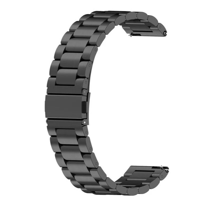 MOBILCOVERS.DK Smartwatch Rem Rustfri Stål (20mm) - Sort