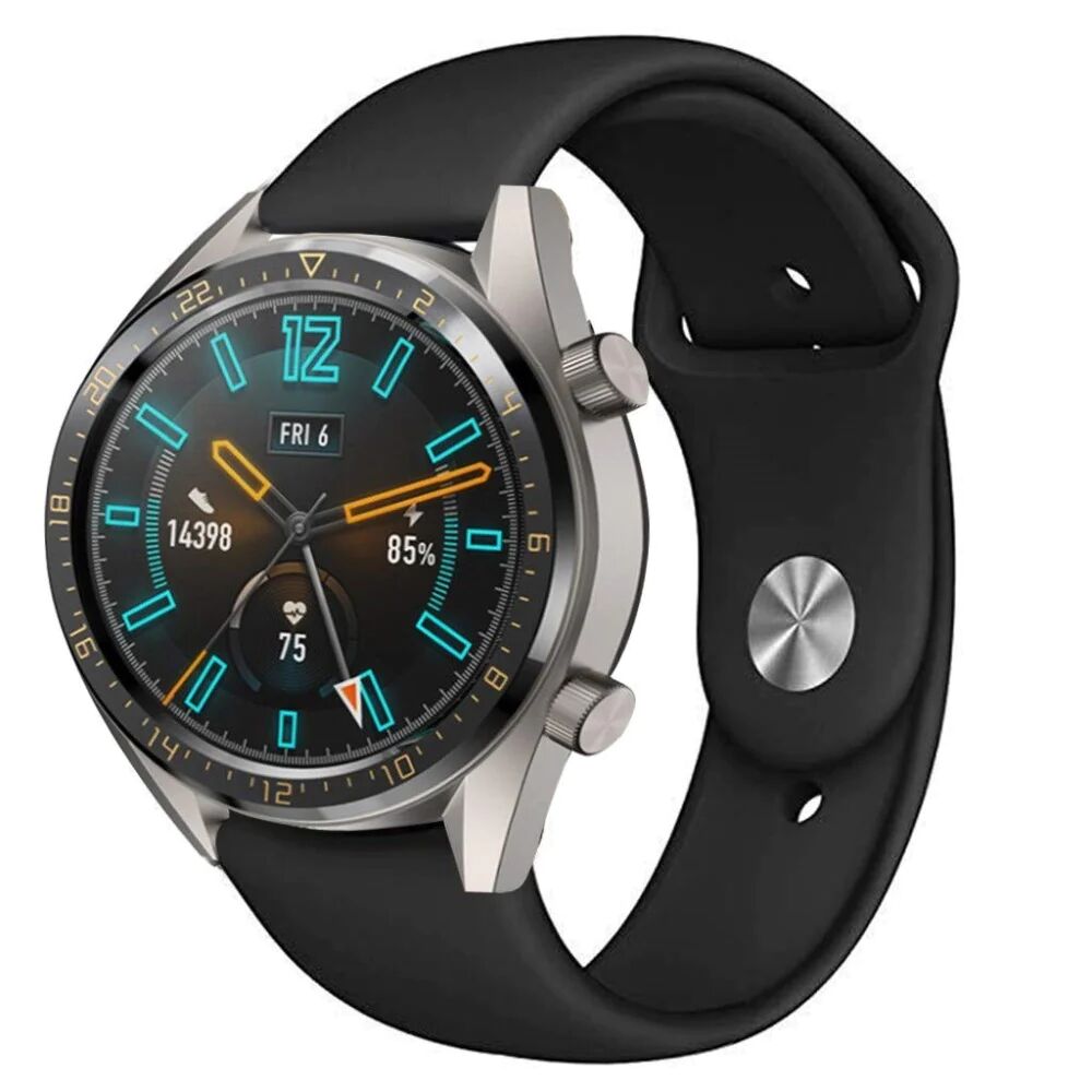 MOBILCOVERS.DK Smartwatch Buckle Silikone Rem (22mm) - Sort