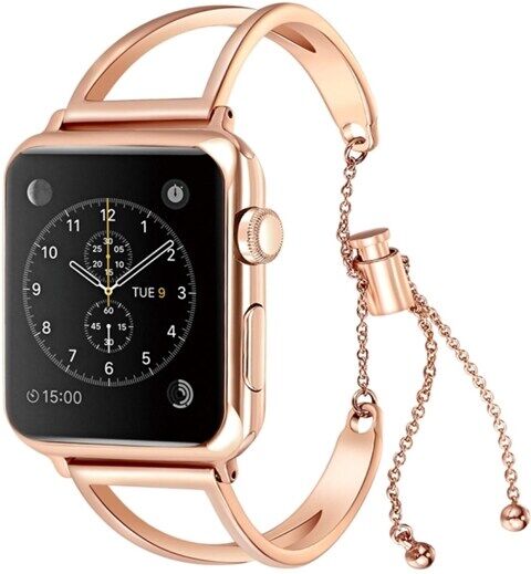 24hshop Rem Metal V til Apple Watch 38mm -Rose Gold