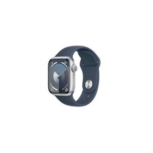 Apple Watch Series 9 GPS 41mm Plata Correa Azul M/L (MR913QL/A)
